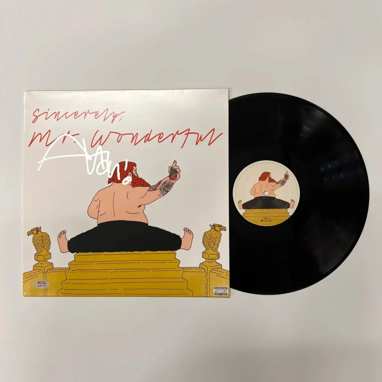 Action Bronson Signed Mr. Wonderful Vinyl Album PSA