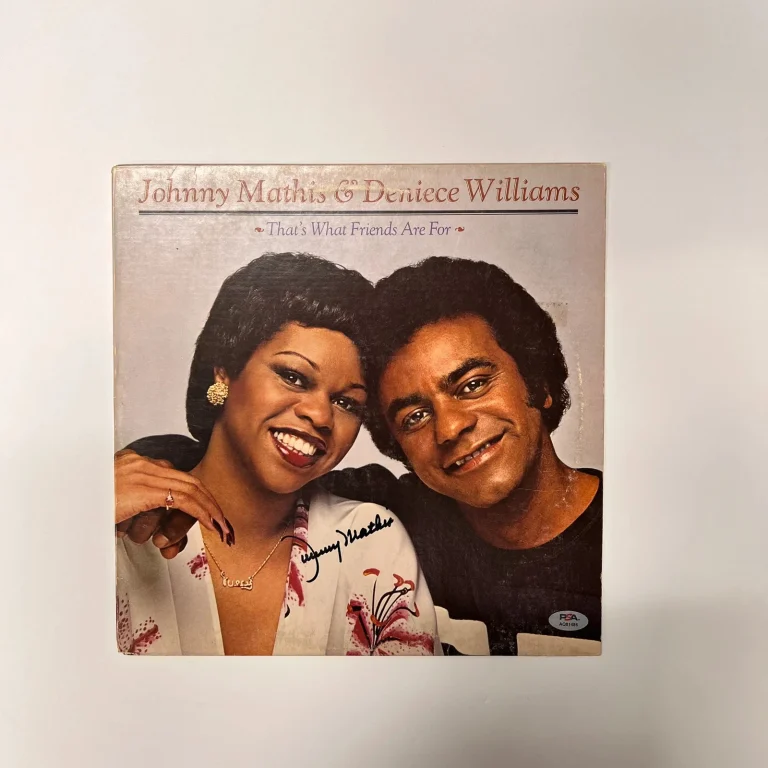 Johnny Mathis Signed That's What Friends Are For Vinyl Album PSA