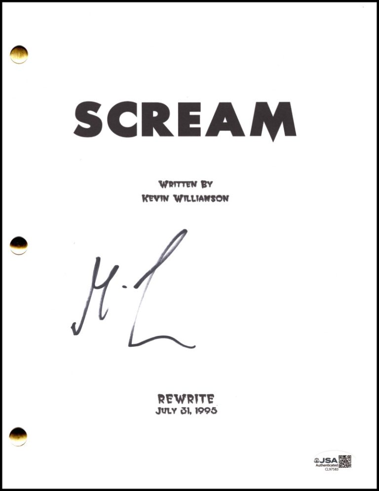 Matthew Lillard Signed Autograph Scream Full Movie Script Screenplay w/ JSA COA