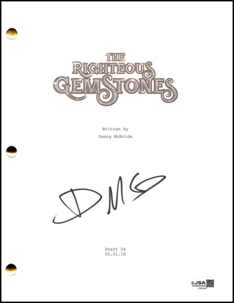 Danny McBride Signed Autograph The Righteous Gemstones Script Screenplay JSA COA
