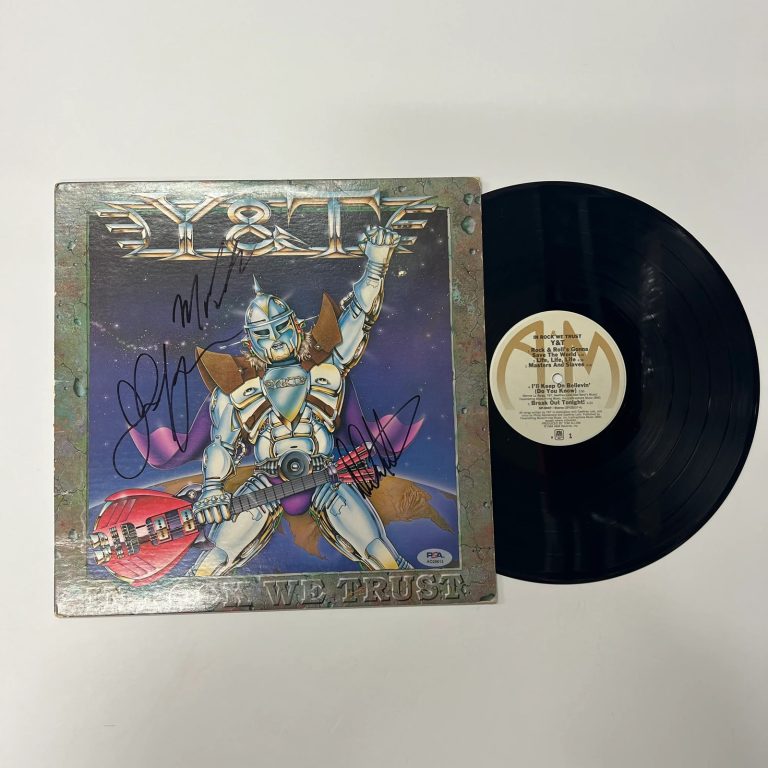 Dave Meniketti Signed In Rock We Trust Vinyl Album PSA Autographed