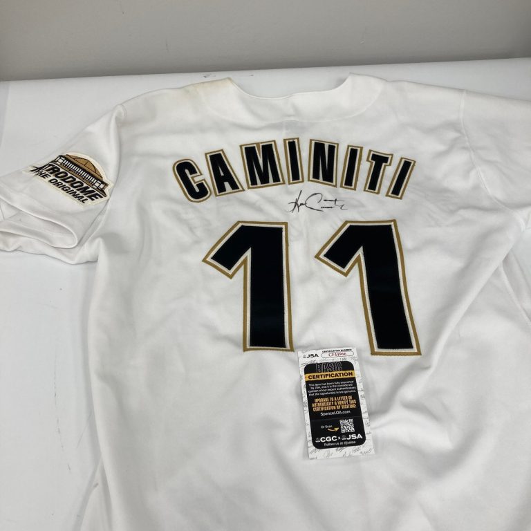 Ken Caminiti Signed 1994 Houston Astros Authentic Russell Jersey JSA COA RARE