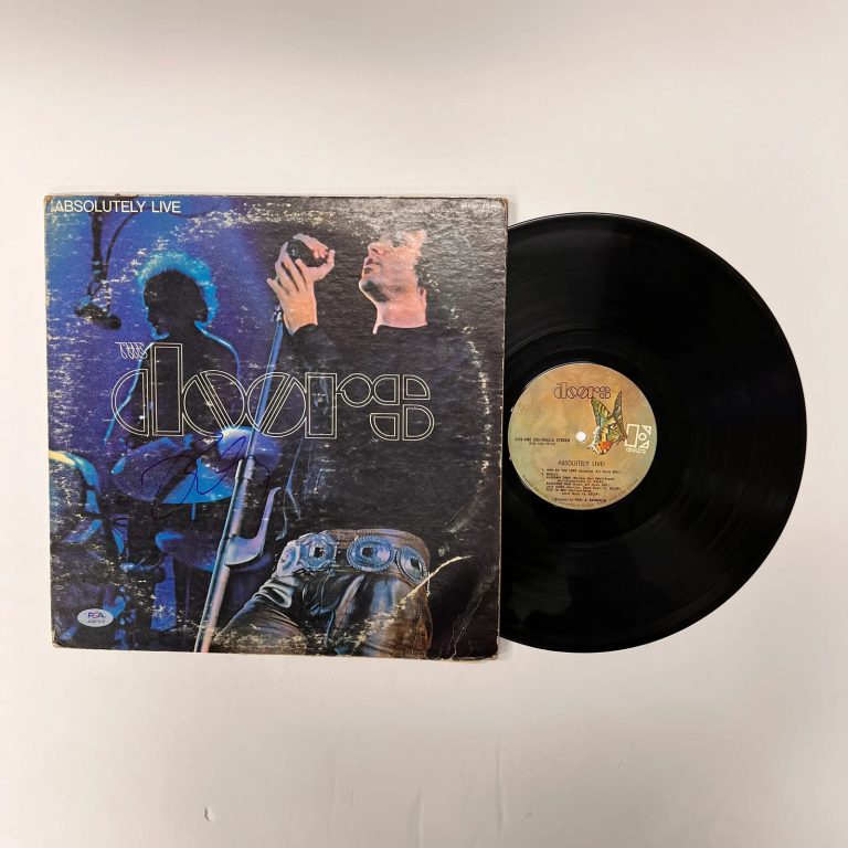 Robby Krieger Signed Absolutely Live Vinyl Album PSA Auth