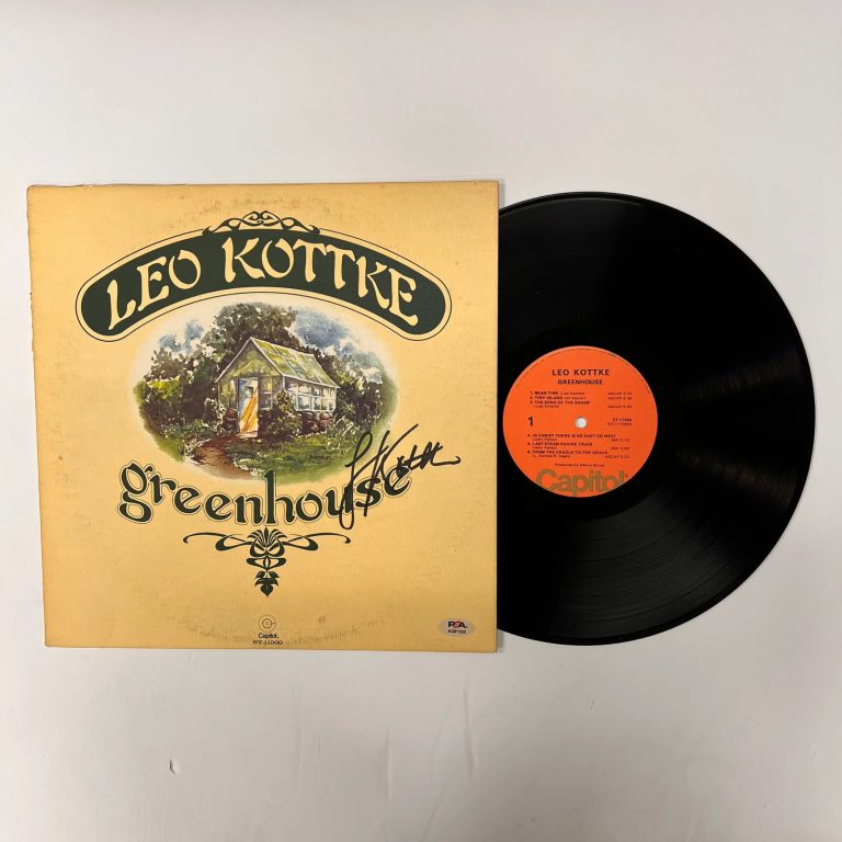 Leo Kottke Signed Greenhouse Vinyl Album PSA Auth