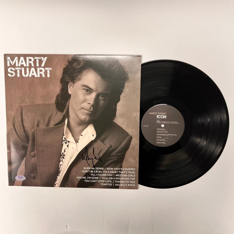 Marty Stuart Signed Icon Vinyl Album PSA Autographed