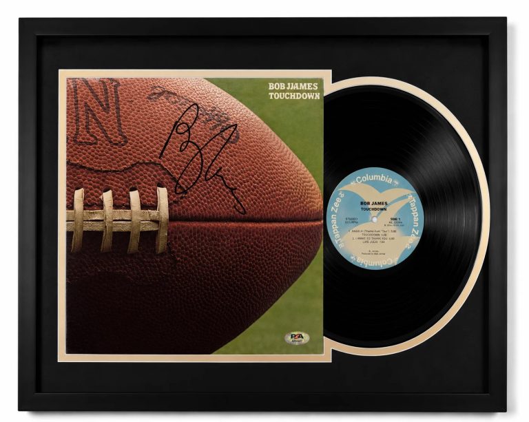 Bob James Signed Touchdown Custom Framed Vinyl Album PSA