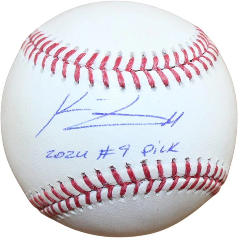 Konner Griffin Autographed Pittsburgh Pirates OML '24 #9 Baseball Fanatics 58308