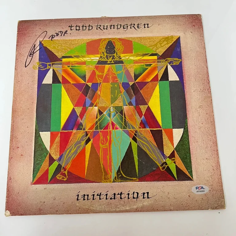Todd Rundgren Initiation Signed Vinyl Cover PSA Autographed