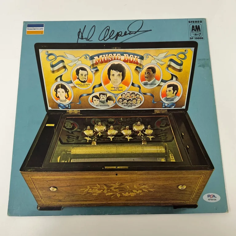 Herb Alpert Signed Vinyl Cover PSA/DNA Autographed Music Box