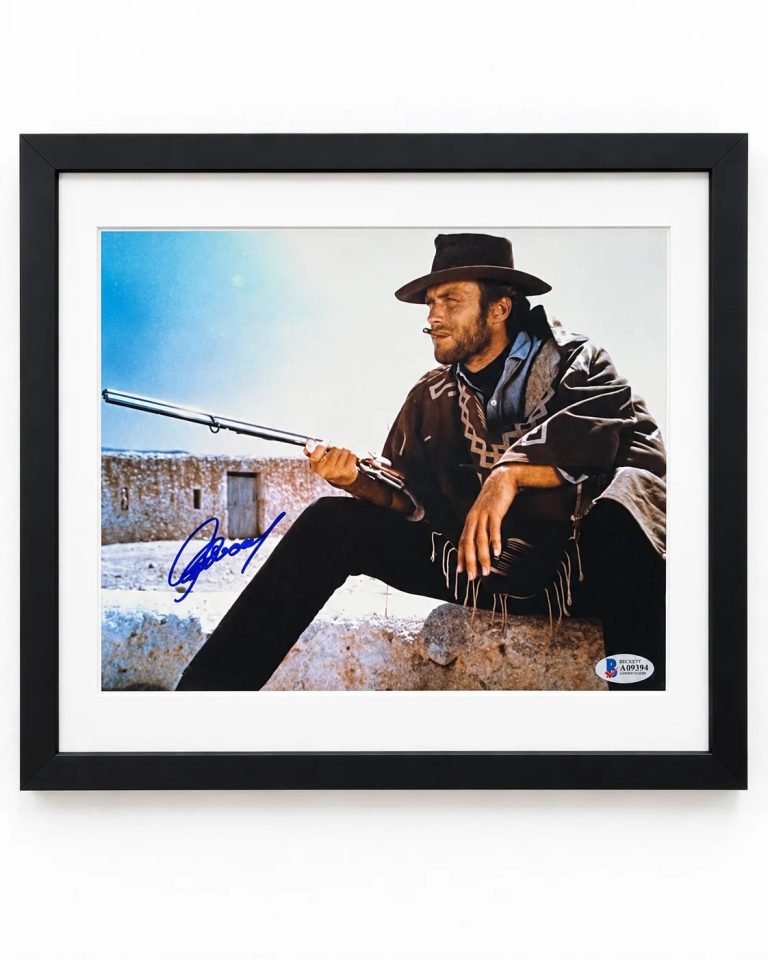 Clint Eastwood Signed For a Few Dollars More Framed Photo BAS 20x24