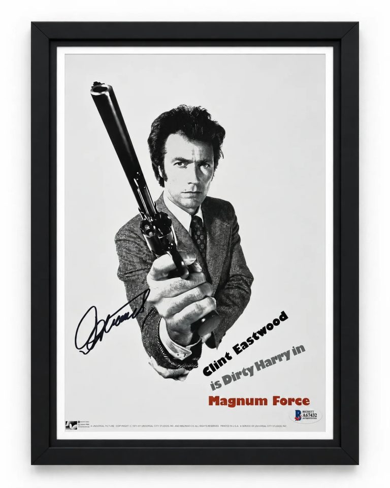 Clint Eastwood Signed 11x17 Magnum Force Framed Photo Movie Poster Bas Auth