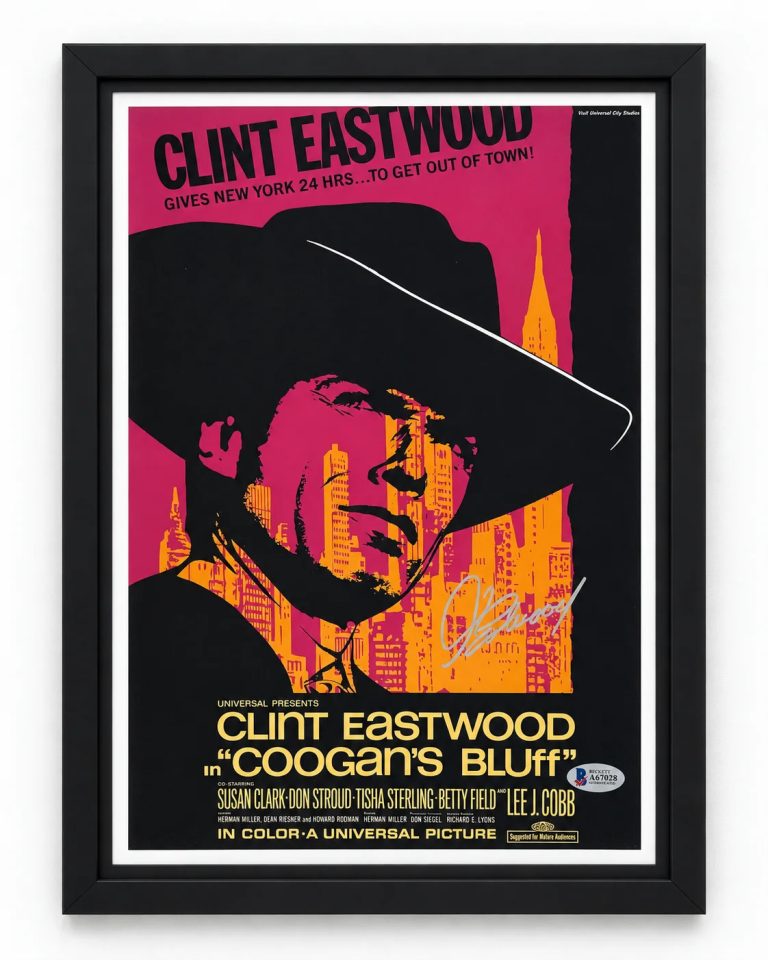 Clint Eastwood Signed 11x17 Coogan's Bluff Photo Movie Poster BAS Auth