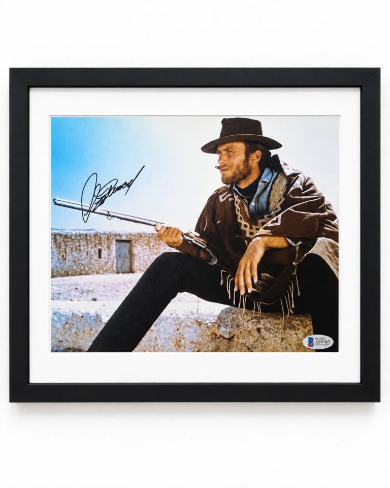 Clint Eastwood Signed For a Few Dollars More Framed Photo BAS 20x24