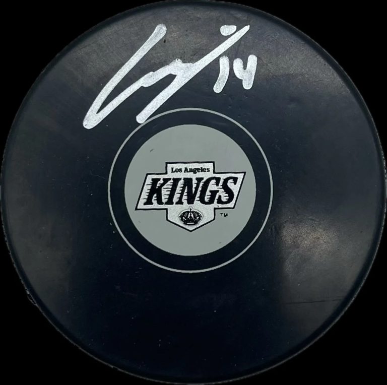 Alex Laferriere Signed Hockey Puck PSA Autographed Los Angeles Kings