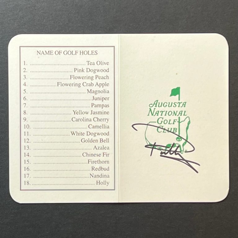 Paul Casey Signed Golf Scorecard PSA Autographed