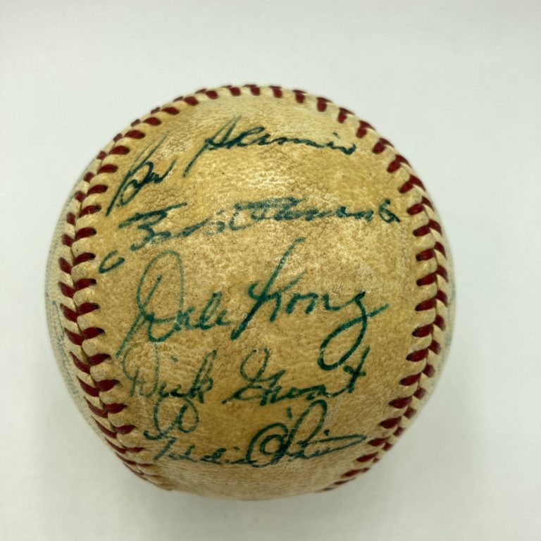 Roberto Clemente 1956 Pittsburgh Pirates Team Signed Baseball PSA DNA COA