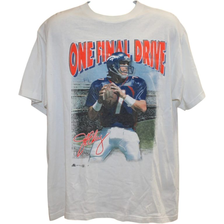 John Elway Denver Broncos One Final Drive Shirt XL 58377