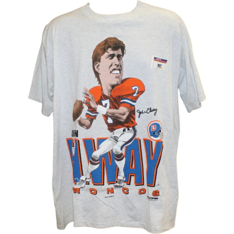 John Elway Denver Broncos 1993 Gameday Shirt Size L 58375