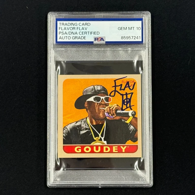 2023 Upper Deck Goodwin Champions Goudey Flavor Flav Signed Card Auto PSA Slab