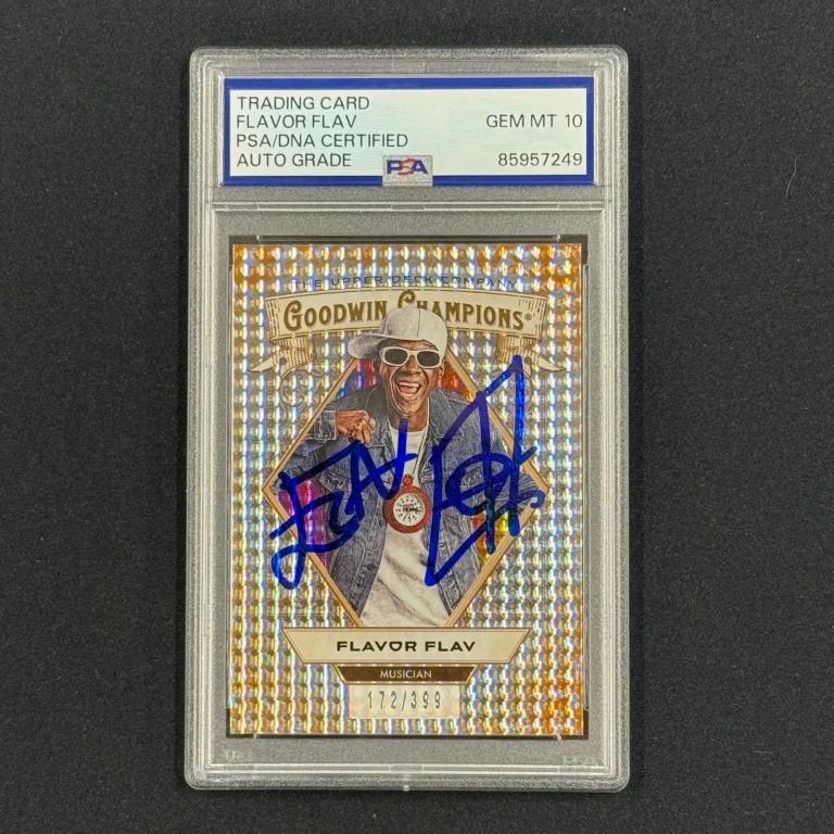 2025 Upper Deck Flavor Flav #24 Signed Card Auto PSA Slabbed