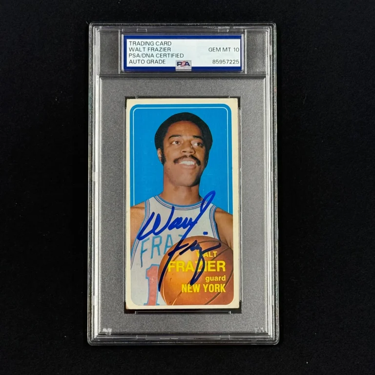 1970 Topps #120 Walt Frazier Signed Card Auto 10 PSA Slabbed Knicks