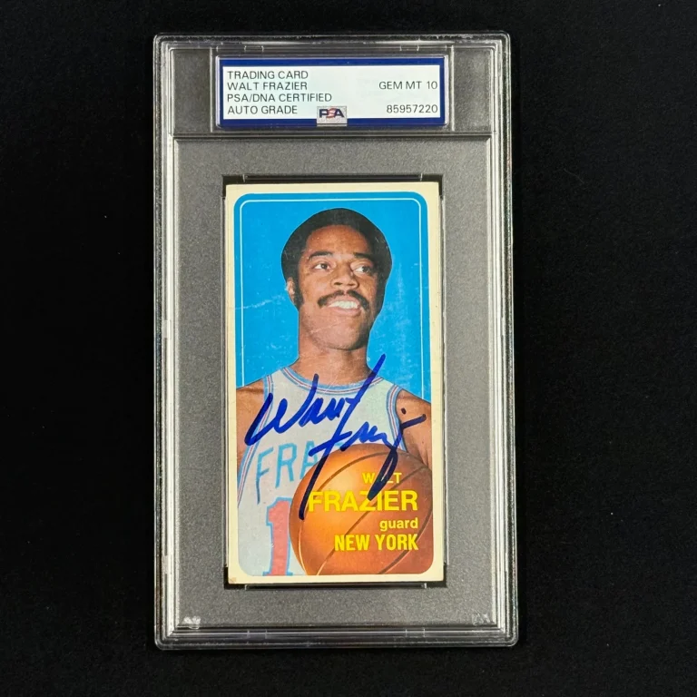 1970 Topps #120 Walt Frazier Signed Card Auto 10 PSA Slabbed Knicks