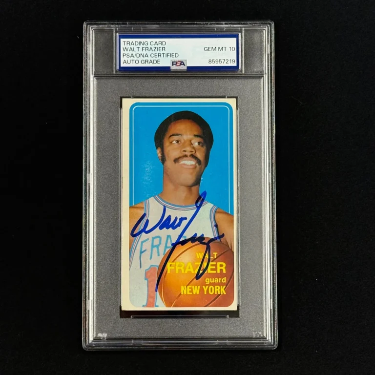 1970 Topps #120 Walt Frazier Signed Card Auto 10 PSA Slabbed Knicks