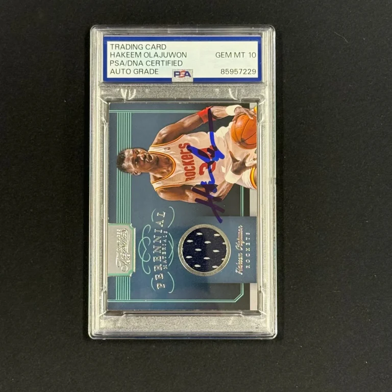 2012-13 Panini Timeless Treasures #4 Hakeem Olajuwon Signed Card Auto 10 PSA