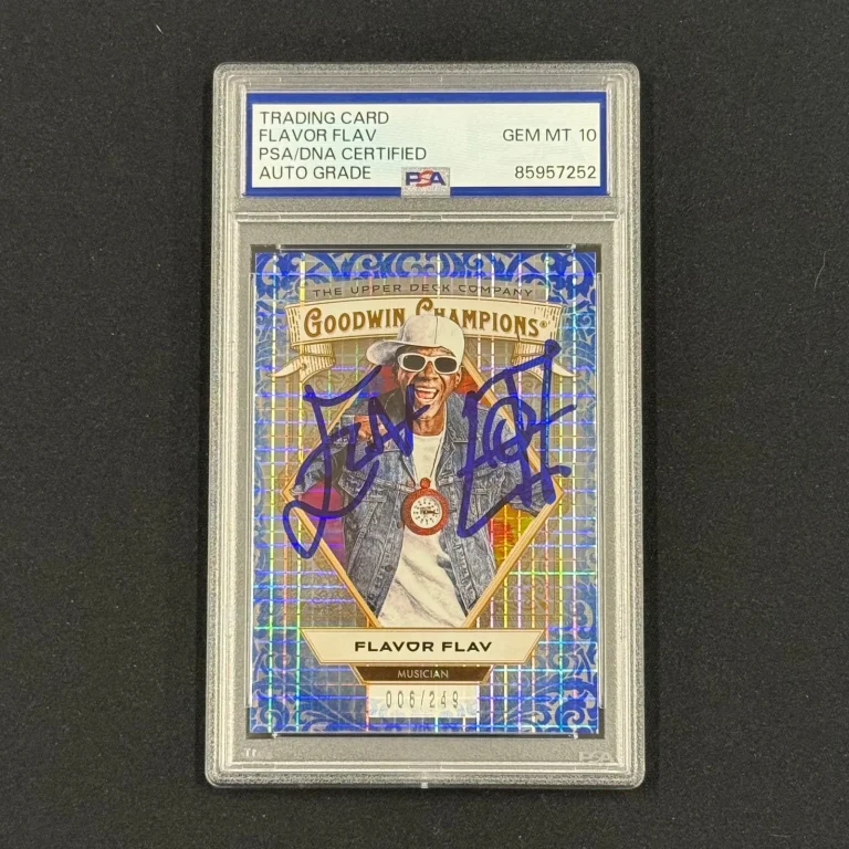 2025 Upper Deck Flavor Flav #24  Signed Card Auto 10 PSA Slabbed