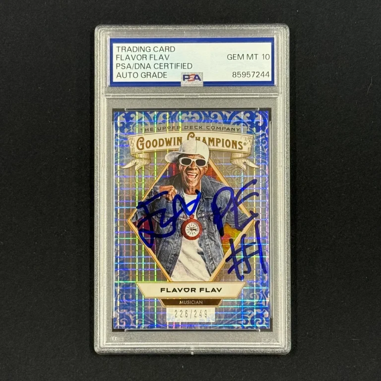 2025 Upper Deck Flavor Flav #24  Signed Card Auto 10 PSA Slabbed