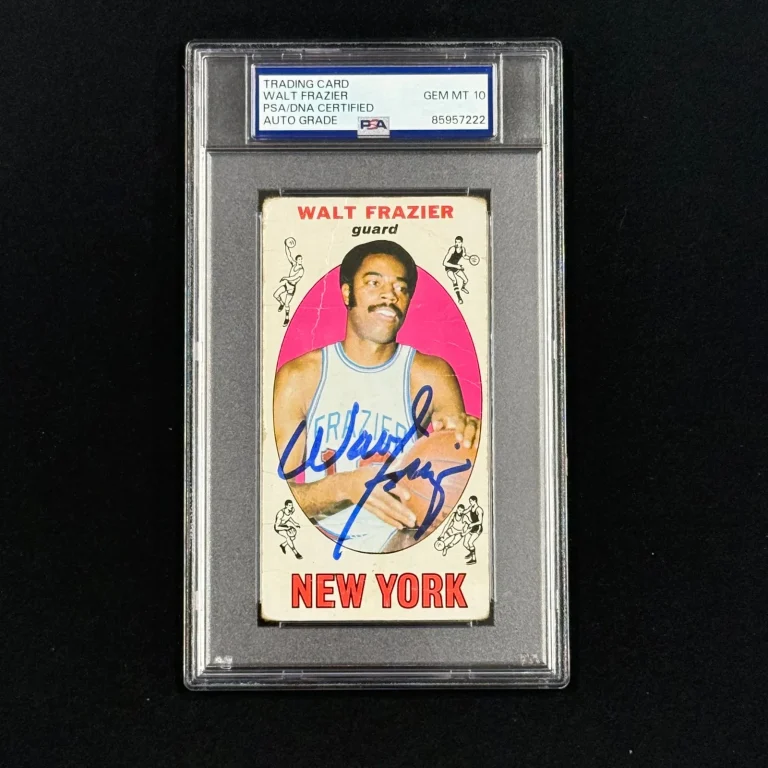 1969 Topps #98 Walt Frazier  Signed Card Auto 10 PSA Slabbed Knicks
