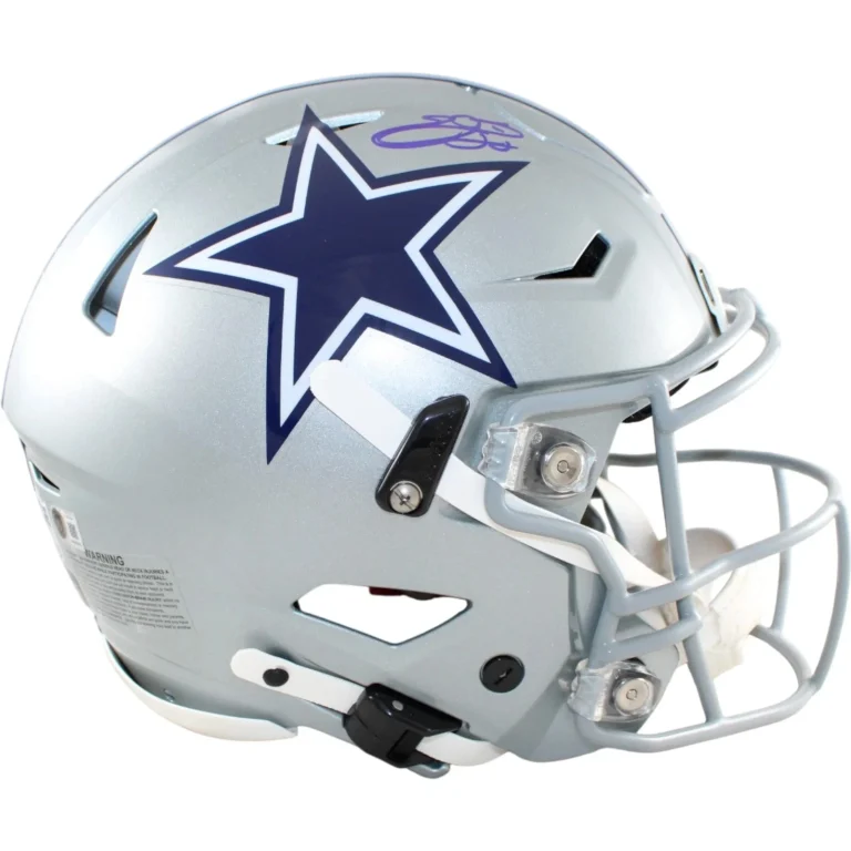 Emmitt Smith Autographed/Signed Dallas Cowboys SpeedFlex Helmet Beckett W 58493