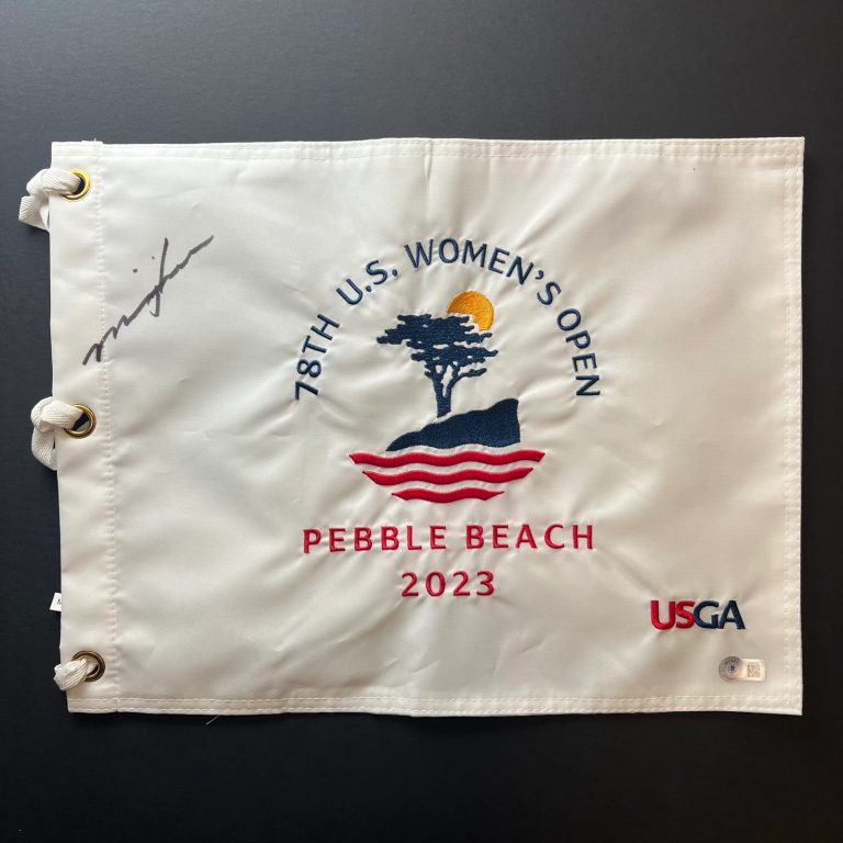 Minjee Lee Signed Golf Flag BAS Autographed