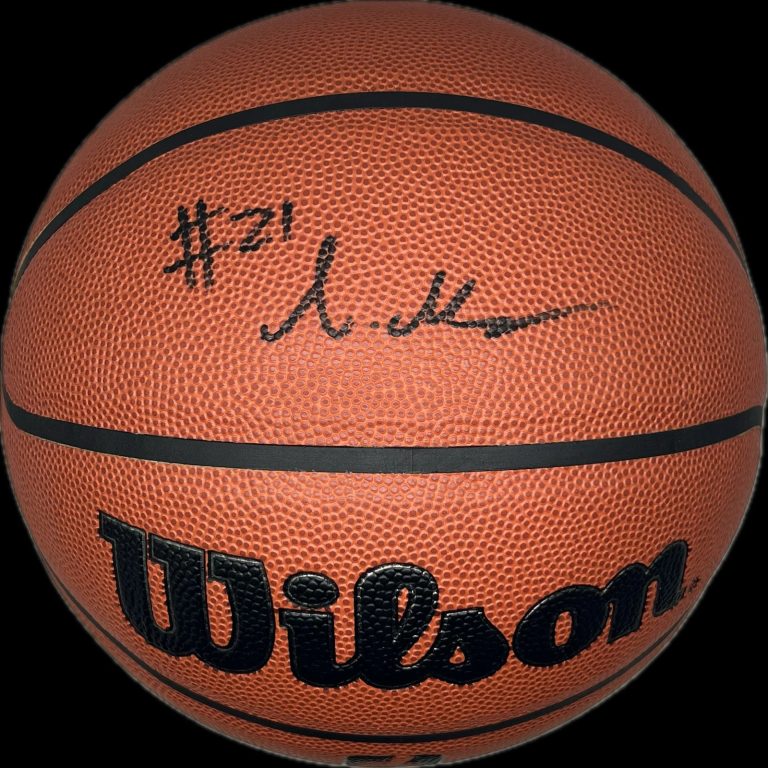 Emoni Bates Cleveland Cavaliers Signed Basketball NBA PSA
