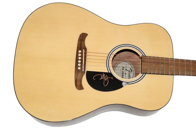 Robert Plant Led Zeppelin Signed Autograph Fender Acoustic Guitar - JSA COA