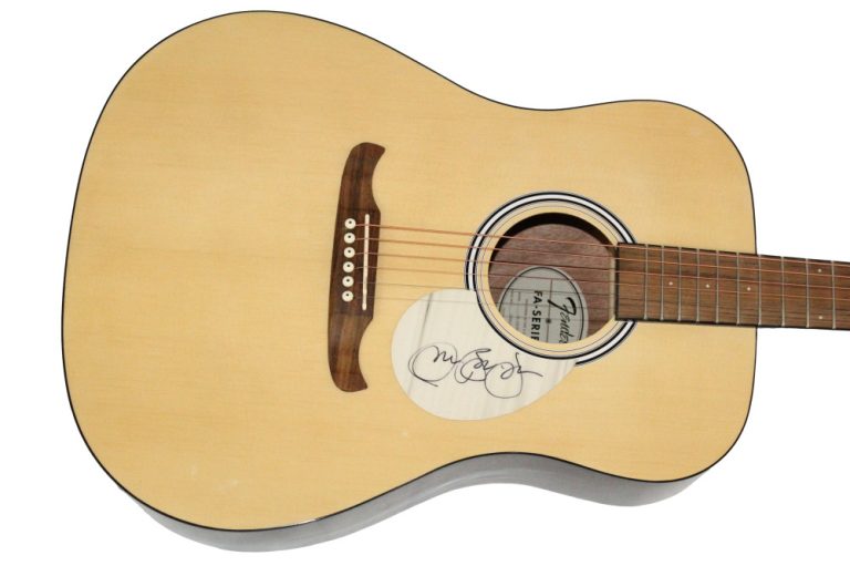 Jon Bon Jovi Signed Autograph Fender Acoustic Guitar - New Jersey - JSA COA