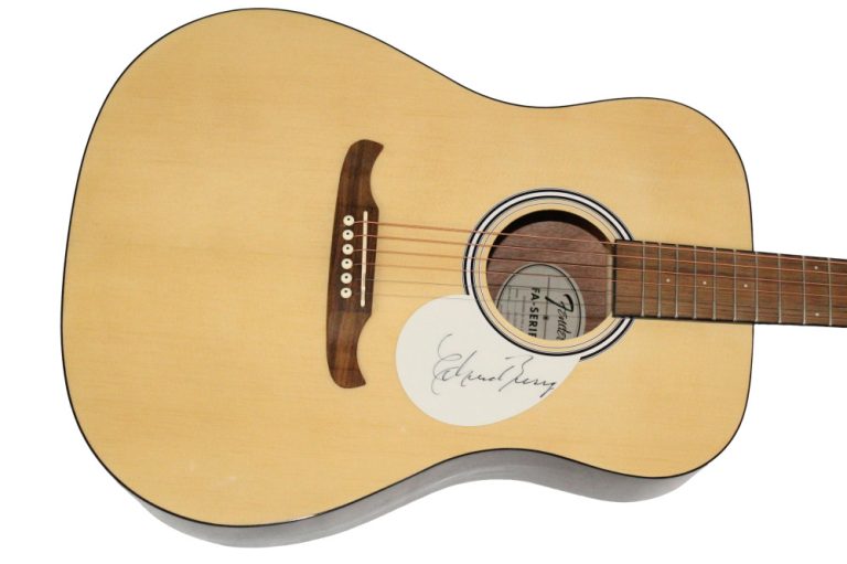 Chuck Berry Signed Autograph Fender Acoustic Guitar - Maybellene w/ JSA COA