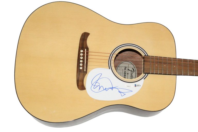Roger Daltrey The Who Signed Autograph Fender Acoustic Guitar w/ JSA COA