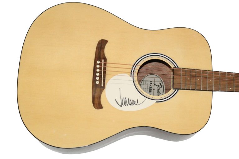 Jeff Beck the Yardbirds Signed Autograph Fender Acoustic Guitar w/ JSA COA