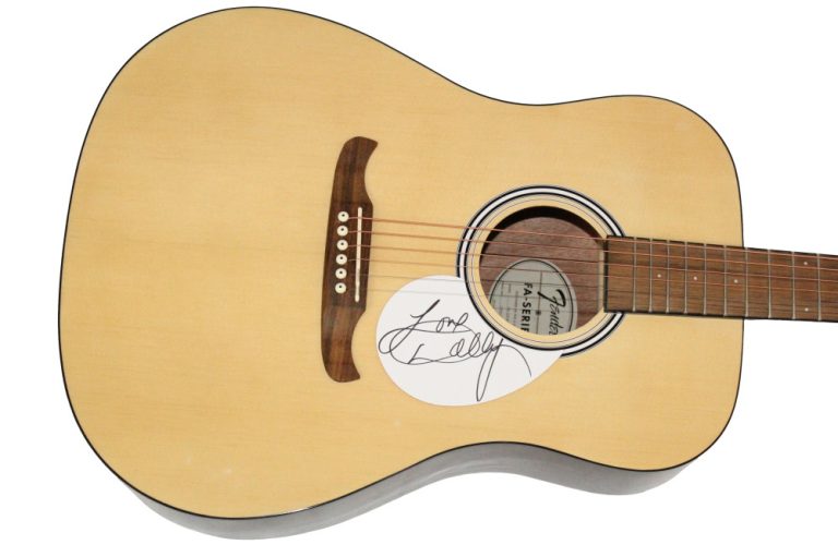 Dolly Parton Signed Autograph Fender Acoustic Guitar - 9 to 5 Star w/ JSA COA