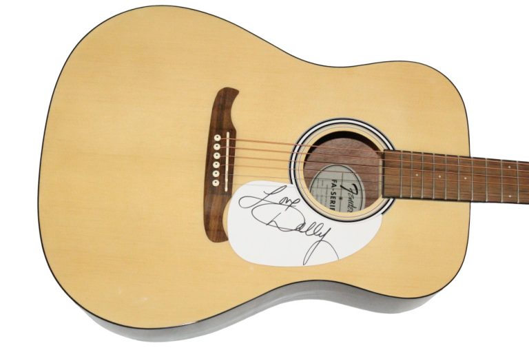 Dolly Parton Signed Autograph Fender Acoustic Guitar - Country Music w/ JSA COA