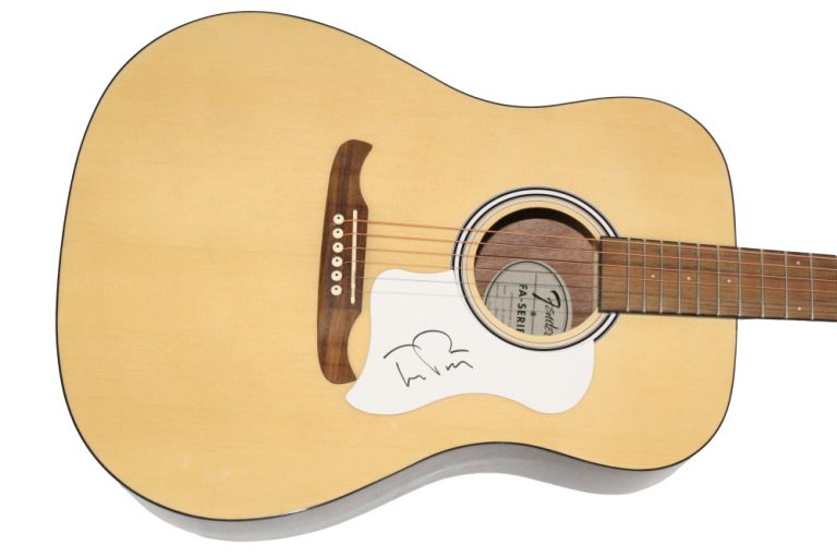 Tom Petty Heartbreakers Signed Autograph Fender Acoustic Guitar w/ JSA COA