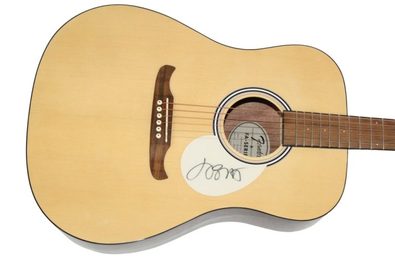 Jimmy Buffett Signed Autograph Fender Acoustic Guitar w/ Beckett COA