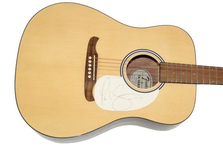 Paul Simon Signed Autograph Fender Acoustic Guitar & Garfunkel w/ Beckett COA