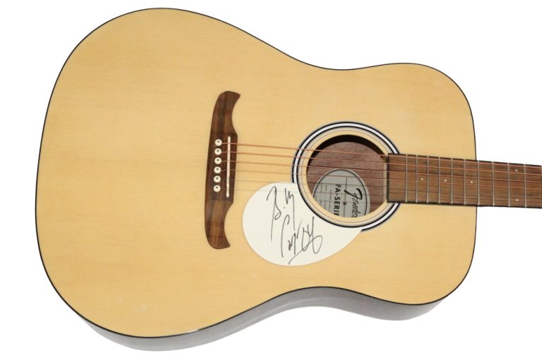 Billy Corgan Smashing Pumpkins Signed Autograph Fender Acoustic Guitar BAS COA