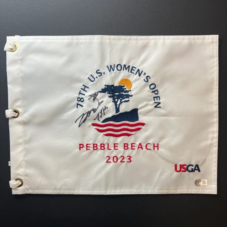 Jin Young Ko Signed Golf Flag BAS Autographed