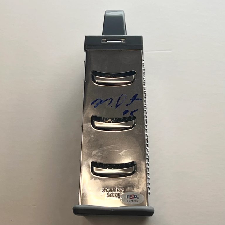Montez Sweat Chicago Bears NFL Football Signed Cheese Grater PSA Autographed