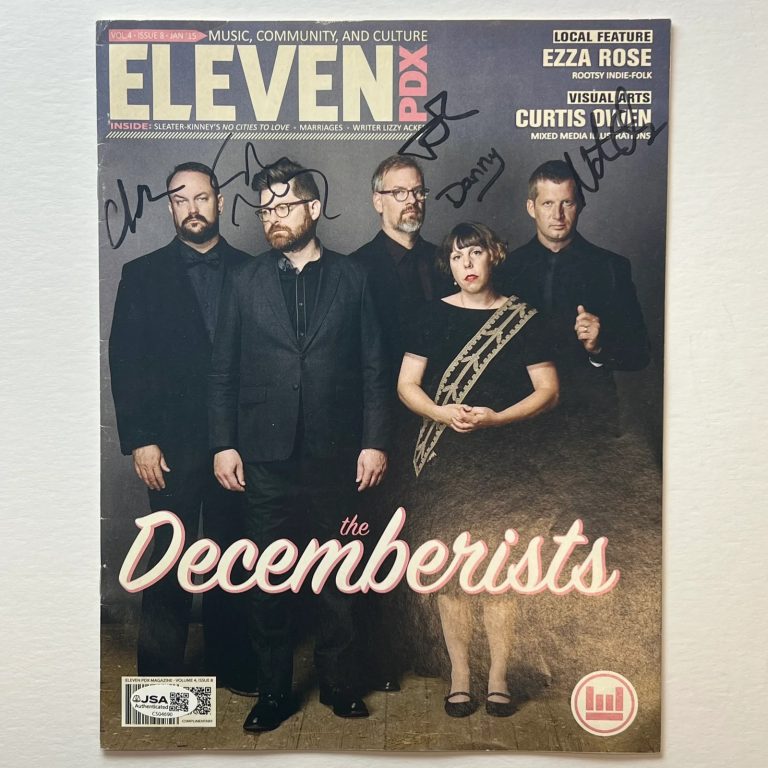 The Decemberists Signed ELEVEN PDX Magazine JSA Autographed