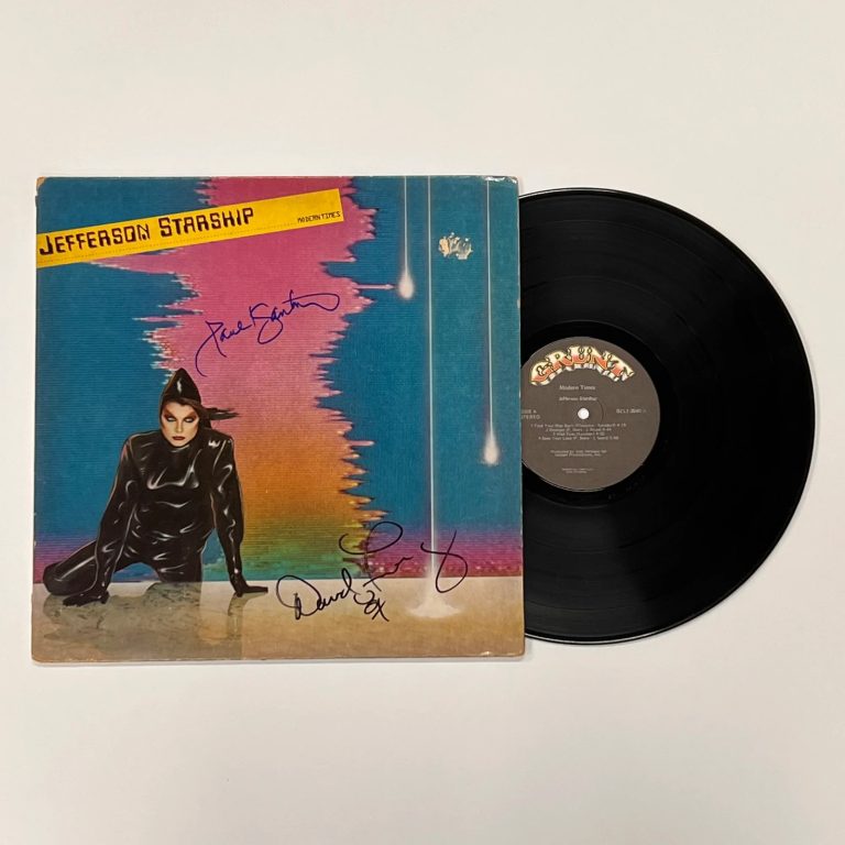 David Freiberg & Paul Kantner Signed Vinyl Modern Times Album PSA Autograph