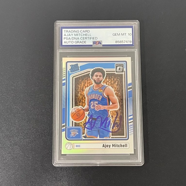 2024-25 Panini DonrussOptic#274 Ajay Mitchell Signed Card Auto10 PSA Slabbed OKC